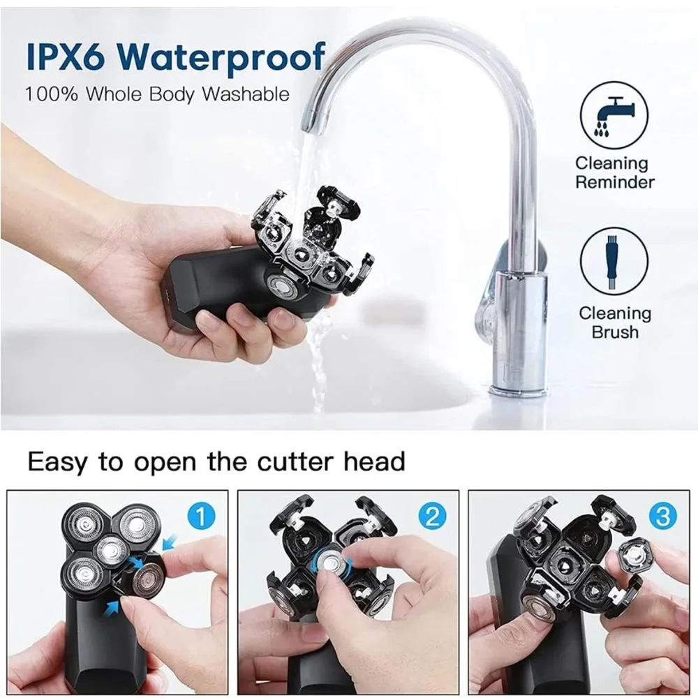 Multifunctional Men’s 5-in-1 Electric Head Shaver Kit‎ for Bald Men